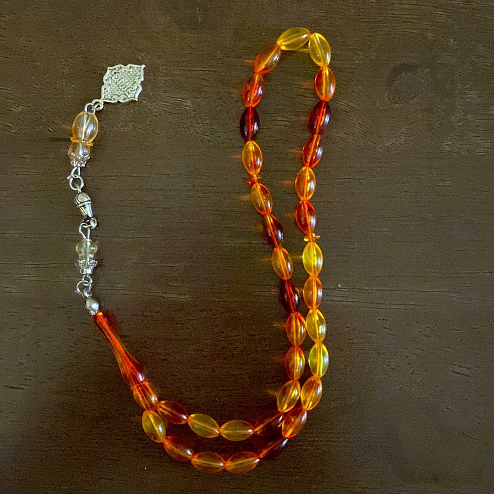 Red and Orange Islamic beads
